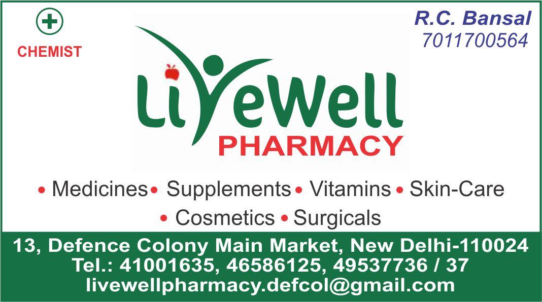 LIVEWELL PHARMACY (Chemist in Defence Colony)